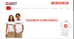 Desktop Screenshot of customwear.de
